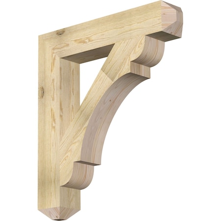 Ekena Millwork Olympic Craftsman Rough Sawn Bracket, Douglas Fir, 6"W x 34"D x 38"H BKT06X34X38OLY04RDF